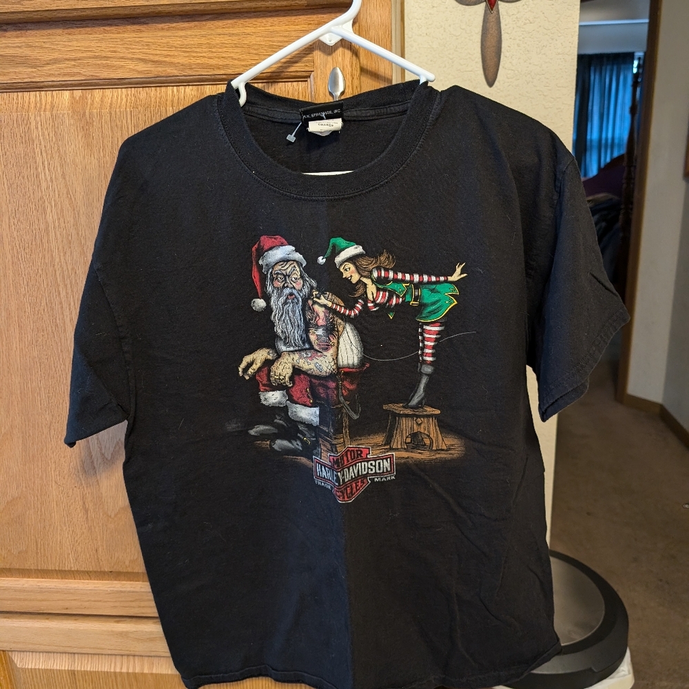 Harley davidson christmas shirt